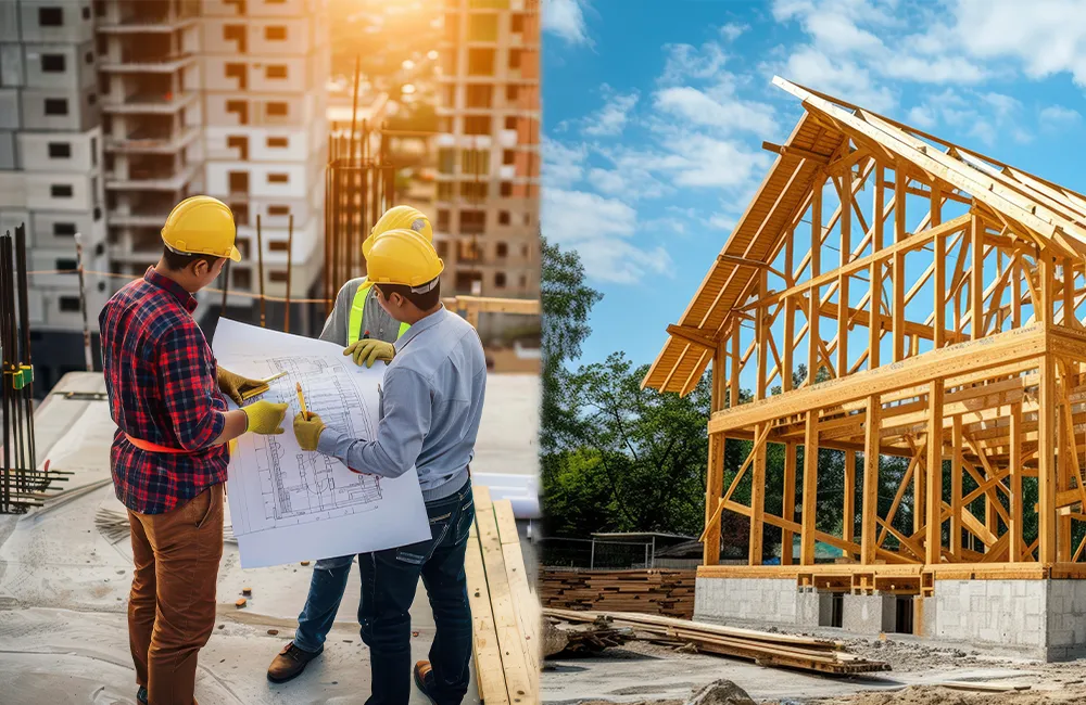 difference between residential and commercial construction